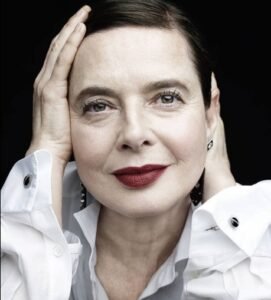 Isabella Rossellini retrato artístico en primer plano
